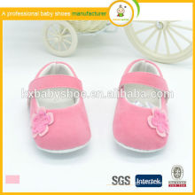 Hot sale high quality low price with flower velvet soft kids dress shoes